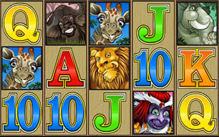 The Mega Moolah slot machine.