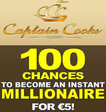 Captain Cooks suits those looking to win jackpots with 100 extra spins