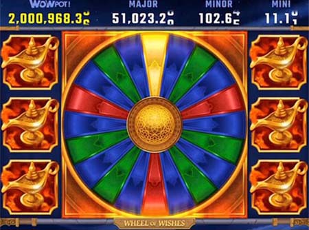 Wheel of Wishes is this year's new progressive slot