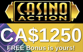 Welcome bonus at Casino Action