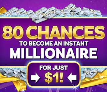 80 spins for C$1 at Zodiac Casino