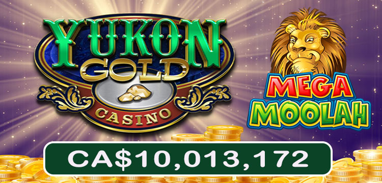 Record Mega Moolah jackpot won in April 2023 at Yukon Gold Casino